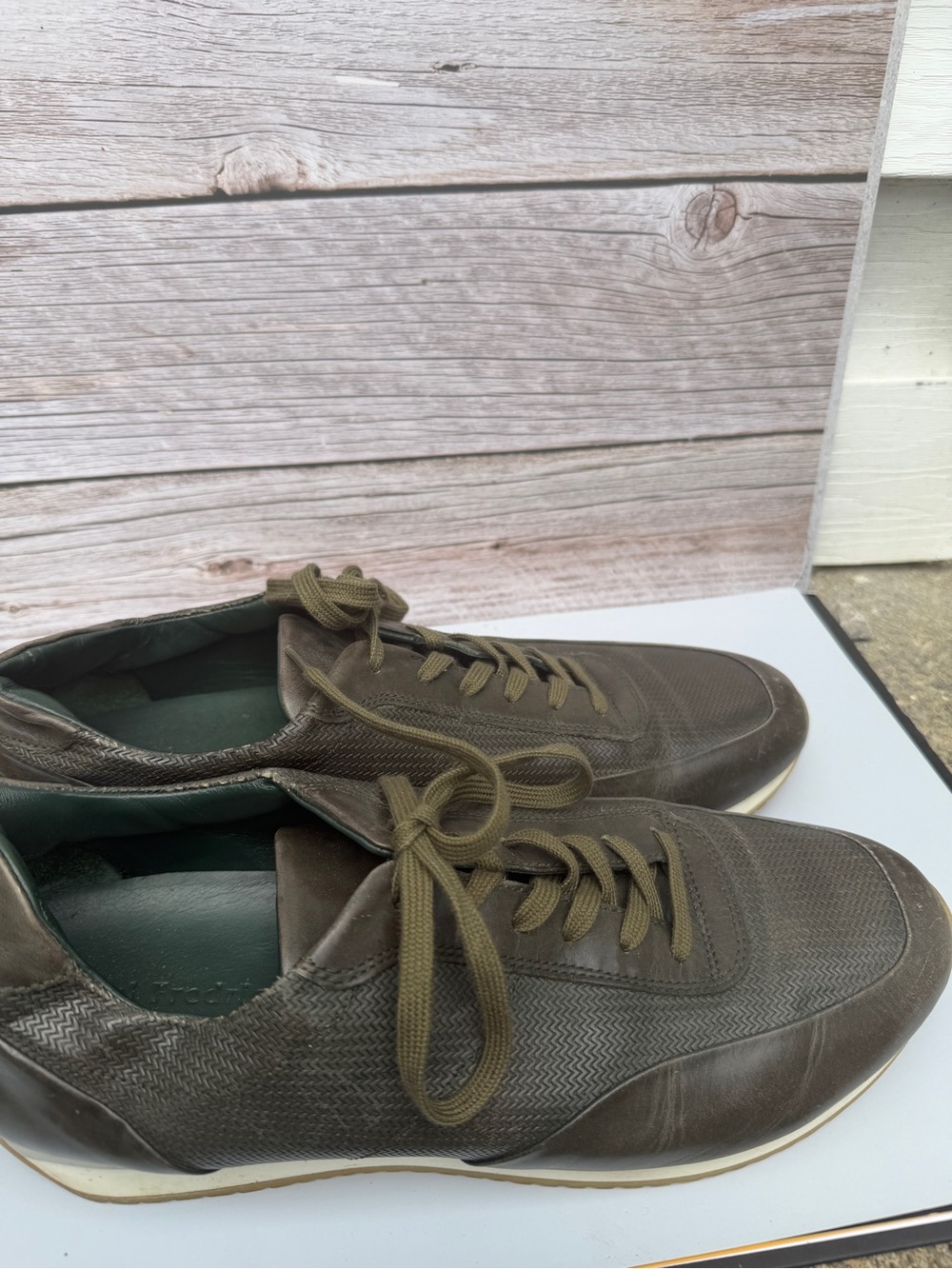 Paul Fredrick Dark Brown Shoes Size 10.5